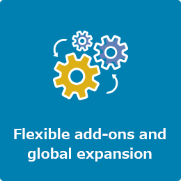 Image: Flexible add-ons and global expansion